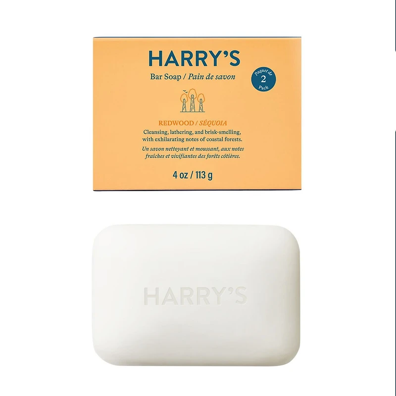 Pain de savon de Harry's au parfum Séquoia (emballage de 2)