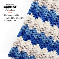 Bernat® Fil Cover Stripes™, Polyester #6 Super Volumineux, 10,5oz/300g, 220 Yards