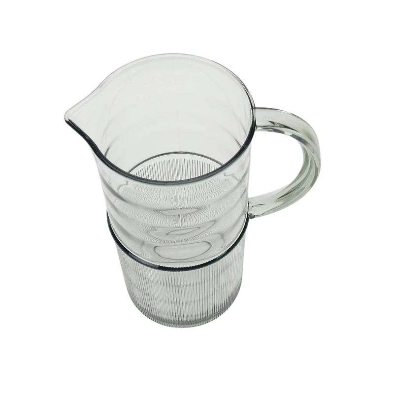 Better Homes & Gardens Pichet en Acrylique Teinté Texturé, Vert, 1 Unité