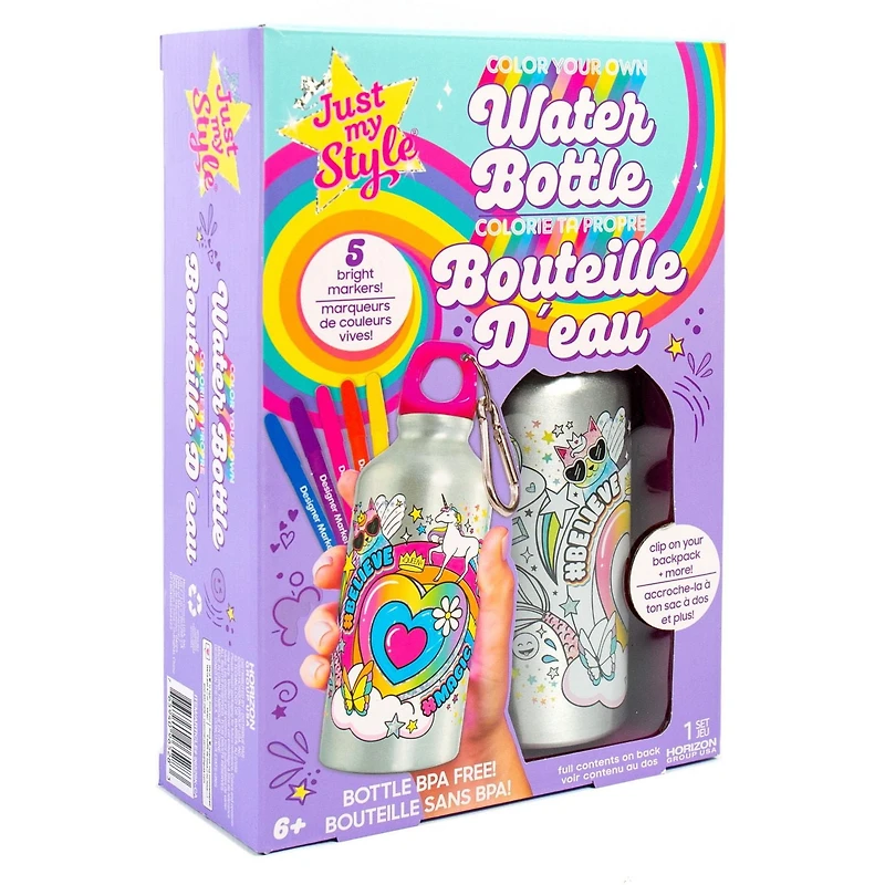 Just My Style Colorie ta Propre Bouteille d’eau 6 ans et plus
