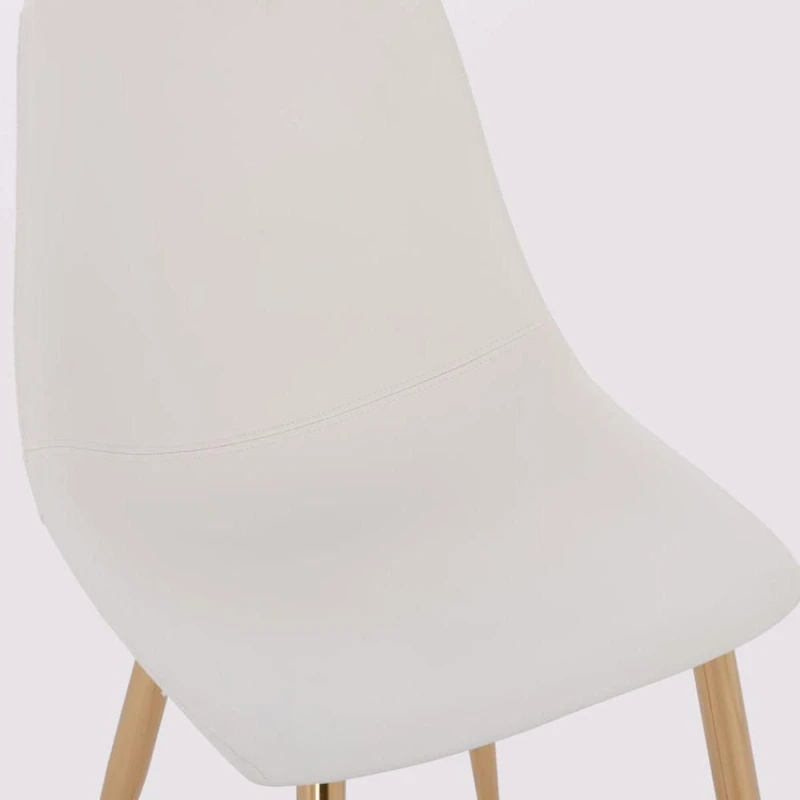 Chaise de salle à manger en cuir Domina Chaise d'appoint Ensemble de 2 chaises modernes et confortables