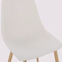 Chaise de salle à manger en cuir Domina Chaise d'appoint Ensemble de 2 chaises modernes et confortables