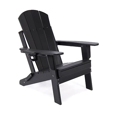 Lake Country Outdoors Chaise longue adirondack noire