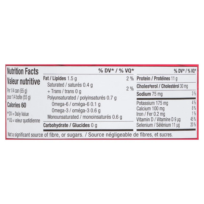 Clover LEAF® Low Sodium Pink Salmon, 213 g