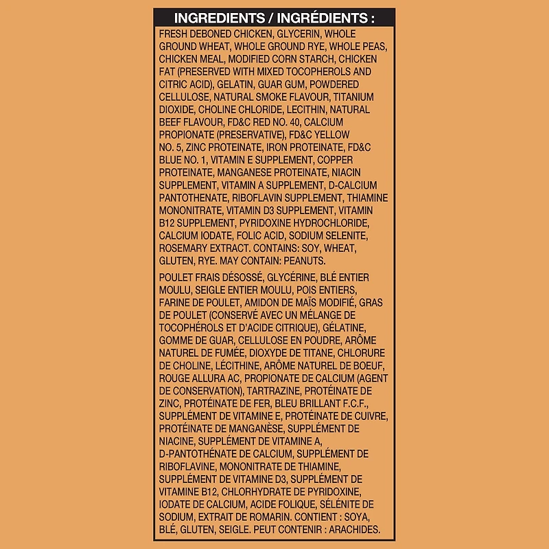 Biscuits tendres pour chiens à saveur de boeuf 708g