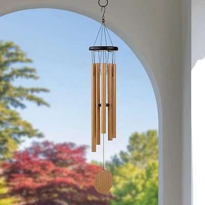 Hometrends Carillon Classique En Métal Pour L'extérieur, 30", Faux Pin Naturel