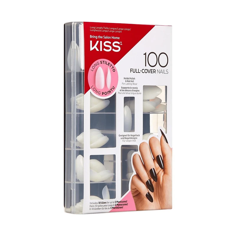 Kiss 100 Count - Long Stiletto, Perfect length & flair.