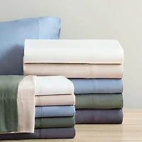 Allswell 300 Thread Count Soft & Silky 4-Piece Viscose from Bamboo Sateen Sheet Set, Queen Sheet Set