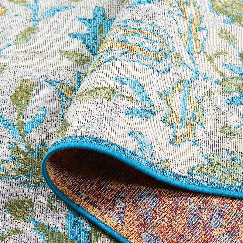 SAFAVIEH Barbados Corwin Tapis Floral Intérieur/Extérieur