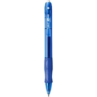 BIC Gel-ocity Retractable Gel Pen, Blue Ink, Medium Point, 4-Count, Contoured Grip for Comfort and Control