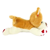 Way To Celebrate Valentine’s Day Boss Dog Plush Toy, Corgi