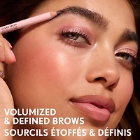Clean Fresh Brow Eyebrow Pencil, Long-Lasting, Natural Looking, Vegan Formula, Easy to Apply, Eyebrow Pencil with Brush, Dual-ended brow pencil