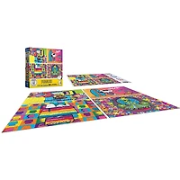 RoseArt - Snack Size 400-Piece - Peanuts - Adult Interlocking Puzzle, 4 assorted 100-pc puzzles