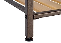 TRINITY 3-Tier |42" x 14" x 18"| Bamboo Shoe Bench| Bronze Anthracite