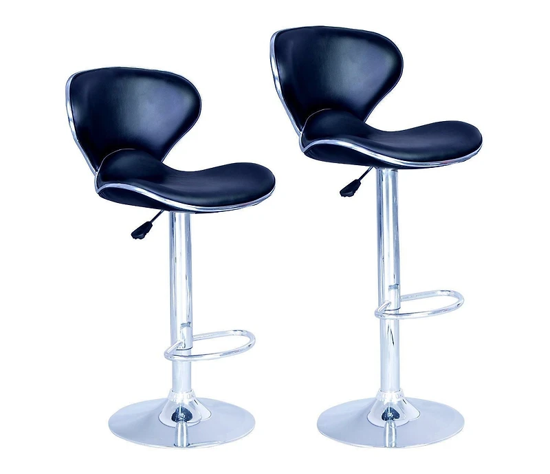 Nicer Furniture Black Swivel Bar Stool