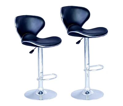 Nicer Furniture Black Swivel Bar Stool