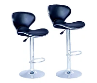 Nicer Furniture Black Swivel Bar Stool