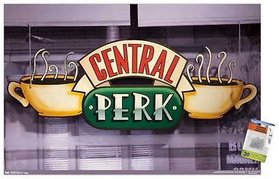 Friends - Central Perk Wall Poster, 22.375" x 34"