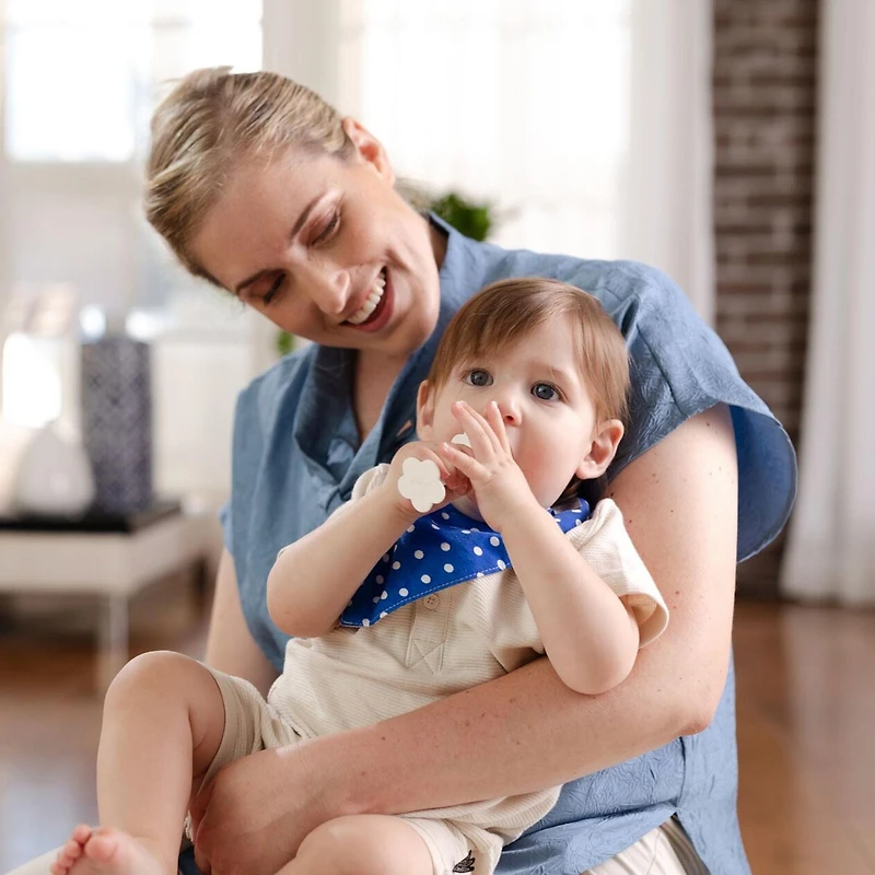 Ensemble de Jouets de Dentition en Silicone pour bébé – Baguette et Tuba de Nûby, Faits à 100 % de Silicone, pour les Enfants de 3 Mois et Plus