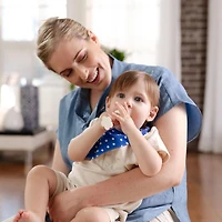 Ensemble de Jouets de Dentition en Silicone pour bébé – Baguette et Tuba de Nûby, Faits à 100 % de Silicone, pour les Enfants de 3 Mois et Plus