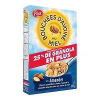 Les céréales Bouchées d'avoine au miel avec amandes Céréales Bouchées d'avoine au miel avec amandes