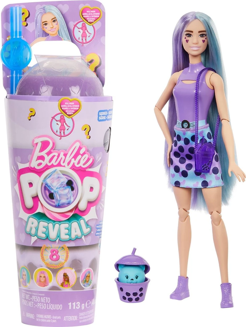 Barbie-Pop Reveal-Poupée parfumée série Boba Tea avec accessoires