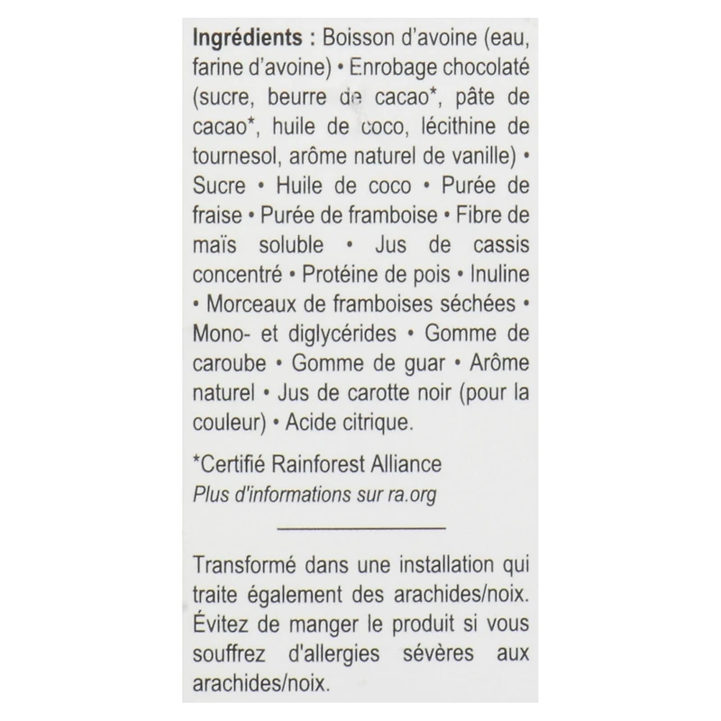 Snö Plant Based Crunchy Raspberries Bars