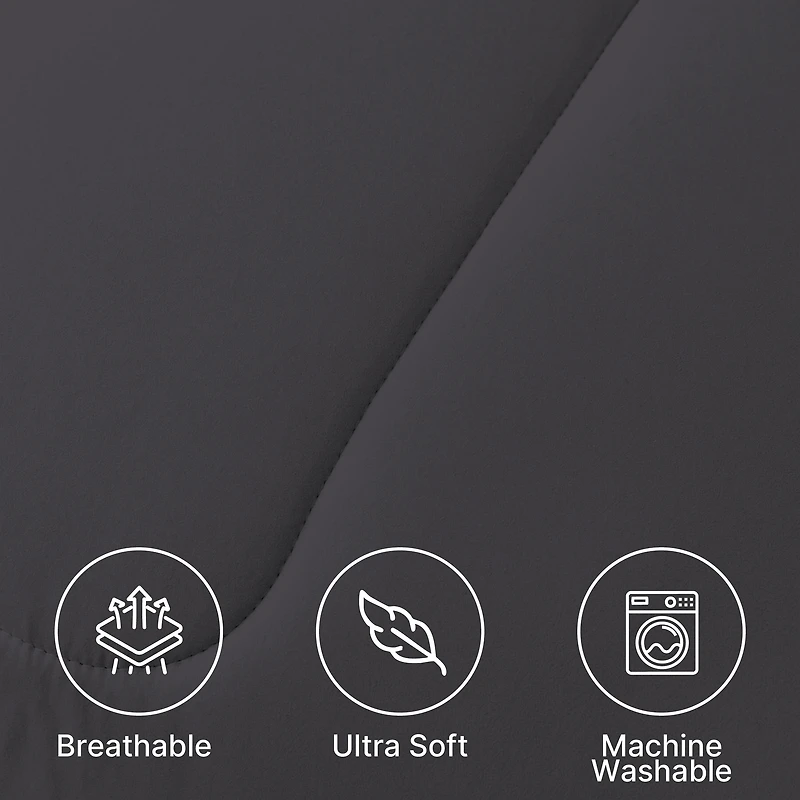 Beddora Ensemble de Lit 7 Pcs – Comprend une Couette, 2 Taies d'Oreiller, un Drap Plat, un Drap-Housse et 2 Taies d'Oreiller – Ultra-Doux, Toutes Saisons, Grand – Blanc Éclatant