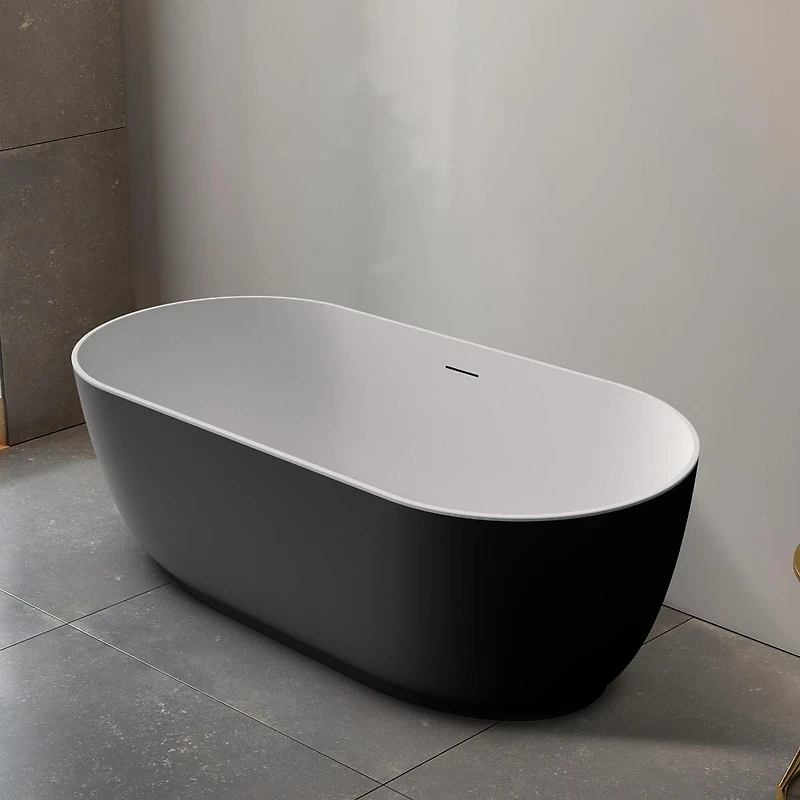 A&E Bath and Shower JORIMI-67-BLK FREESTANDING BATHTUB