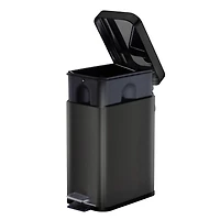 Poubelle à pédale en acier Mainstays Capacité de 5 L