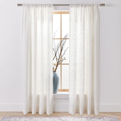 Better Homes & Gardens Panneau de Rideau Filtrant la Lumière Tissé Flammé, 132 x 213 cm Rideau Flammé Texturé