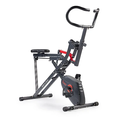 Sunny Health & Fitness Upright Row-N-Ride® Versatile Full-Body Workout Exercise Bike Dual-Function 2-in-1 Magnetic Rowing and Cycling Home Fitness Machine - SF-A022077