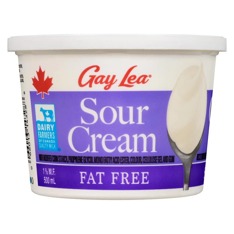 Gay Lea Fat Free Sour Cream, 500 mL