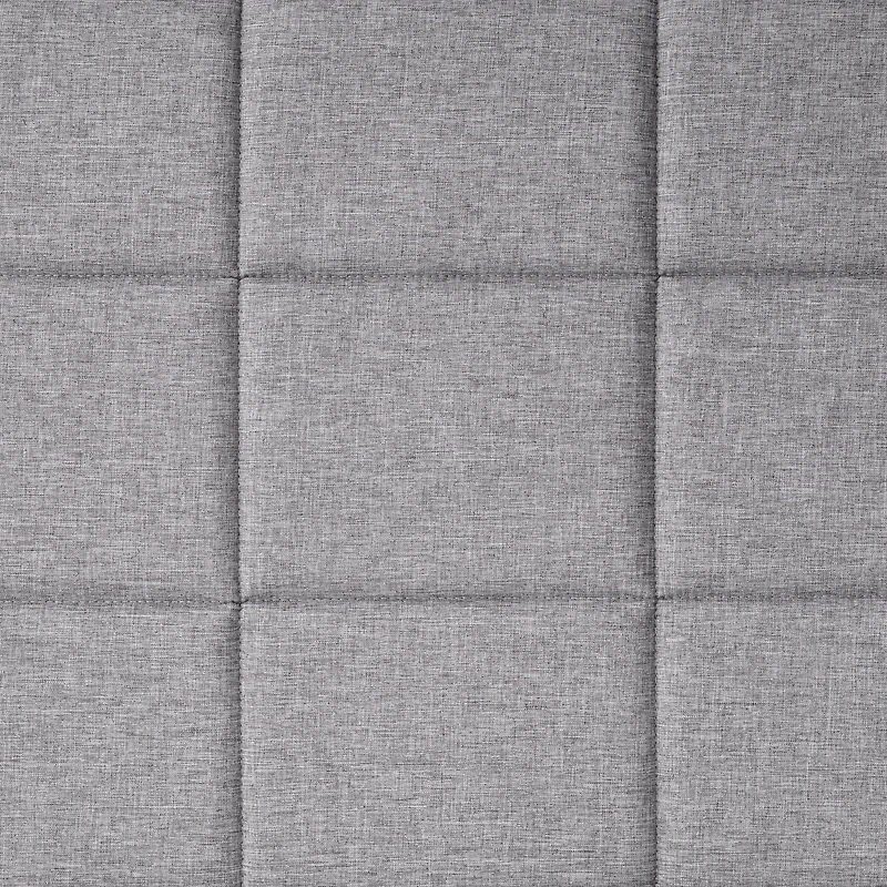 Lit plateforme rembourré Mainstays, sommier non requis, gris Simple, grand