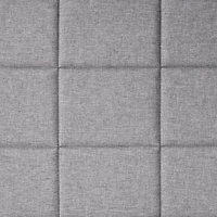 Lit plateforme rembourré Mainstays, sommier non requis, gris Simple, grand