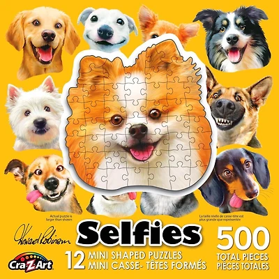 Cra-Z-Art 12 Mini Casse-Têtes en formés des chiens autophotos - 500pcs totales