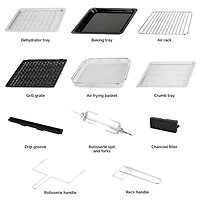 Kalorik MAXX® 26QT Digital Air Fryer Oven & Smokeless Grill with 22 Presets & 11 Accessories