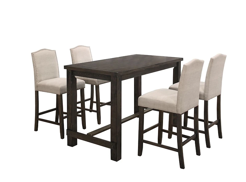 Topline Home Furnishings Espresso Counter-height Table