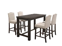Topline Home Furnishings Espresso Counter-height Table