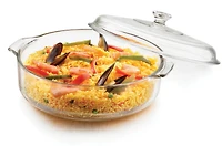 Libbey Glass Casserole with Glass Lid, 3.2 Qt