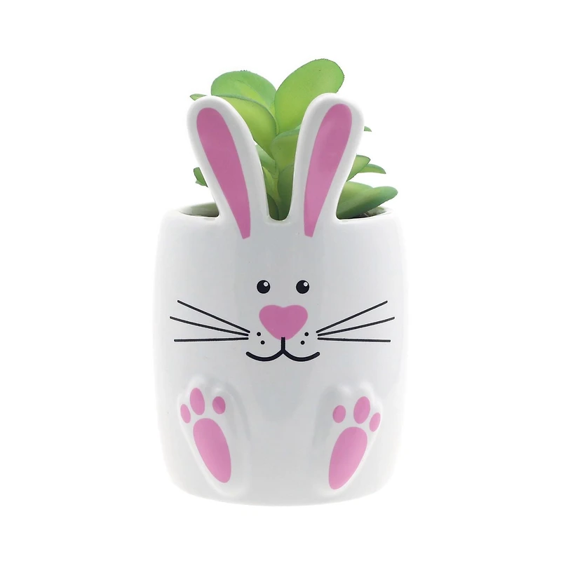 Way To Celebrate Ceramic Bunny Décor