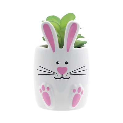 Façon de célébrer la décoration de lapin en céramique