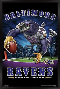 NFL Baltimore Ravens - End Zone 17 Wall Poster, 14.725" x 22.375"