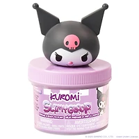 Pot de SLIMYGLOOP Kuromi, 226,8 g de substance gluante violette et blanche parfumée au gâteau
