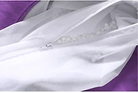 Fauteuil poire Gouchee Home Sambre mauve – Tissu polyester velours doux avec rembourrage en billes de polystyrène, adapté aux adultes et aux adolescents, siège léger et portable pour dortoir ou salon