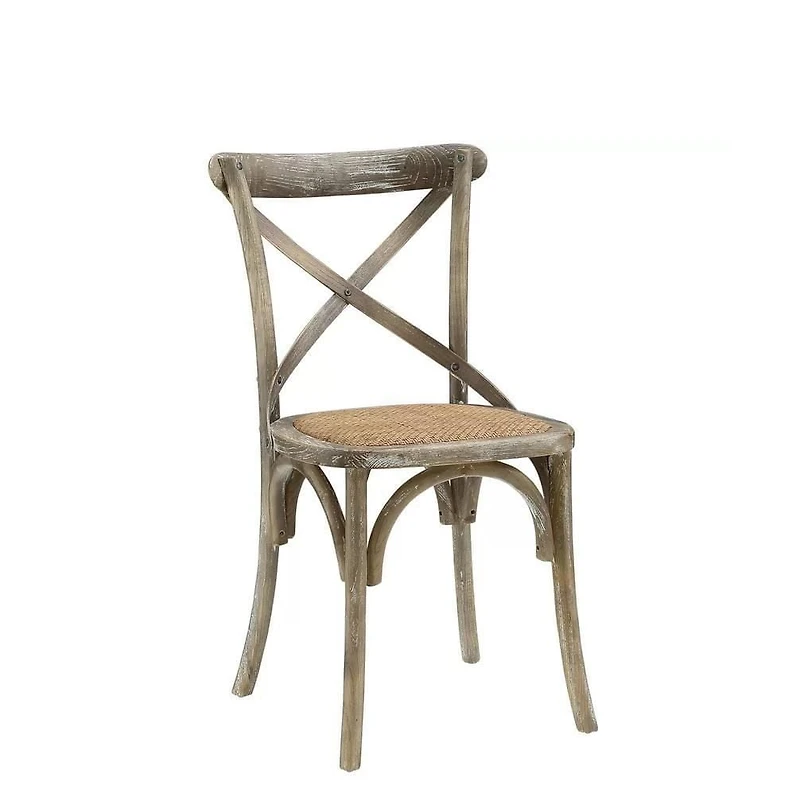 Plata Decor Rattan Cross Back Dining Side Chair