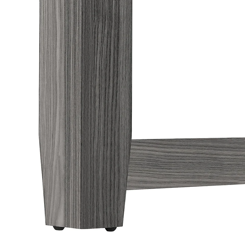 Monarch Specialties Table D'appoint, Console, Entrée, Étroit, Coin, Salon, Chambre À Coucher, Stratifié, Gris, Contemporain, Moderne