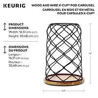 Keurig® Wood and Wire Carousel