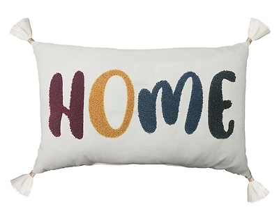 hometrends Coussin Décoratif « Maison » Brodé
