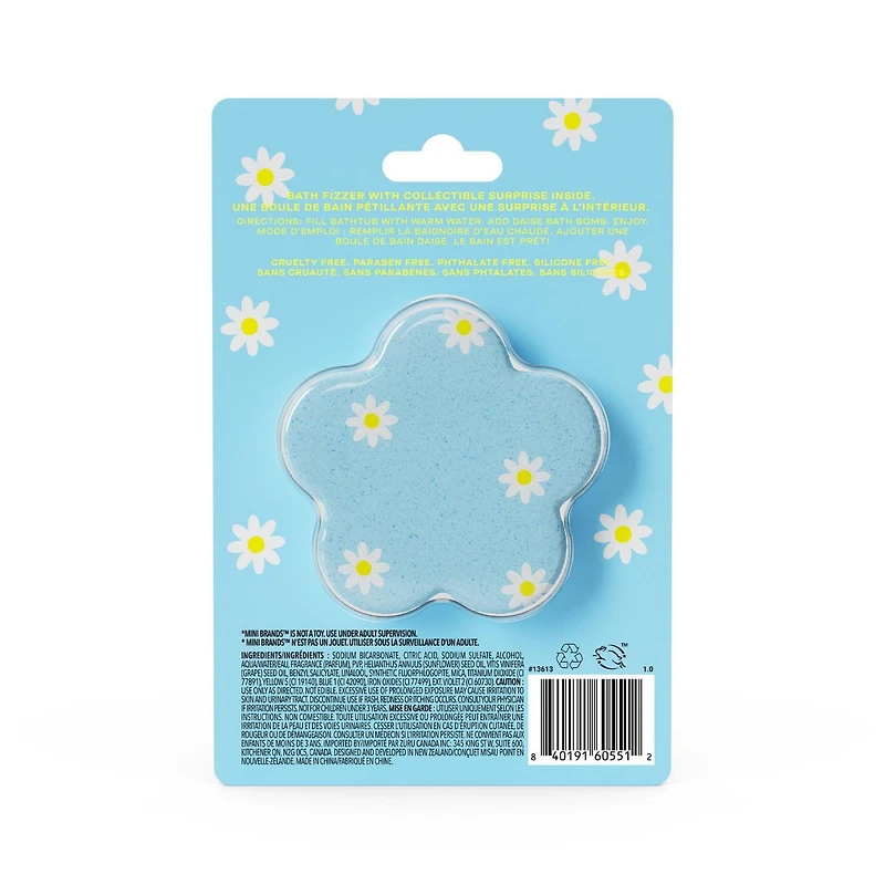 DAISE Love Me Bath Bomb in Flower Power, With Mini Brands Collectible Inside, 3 oz/85 g, bath bomb, bath fizzer, flower power